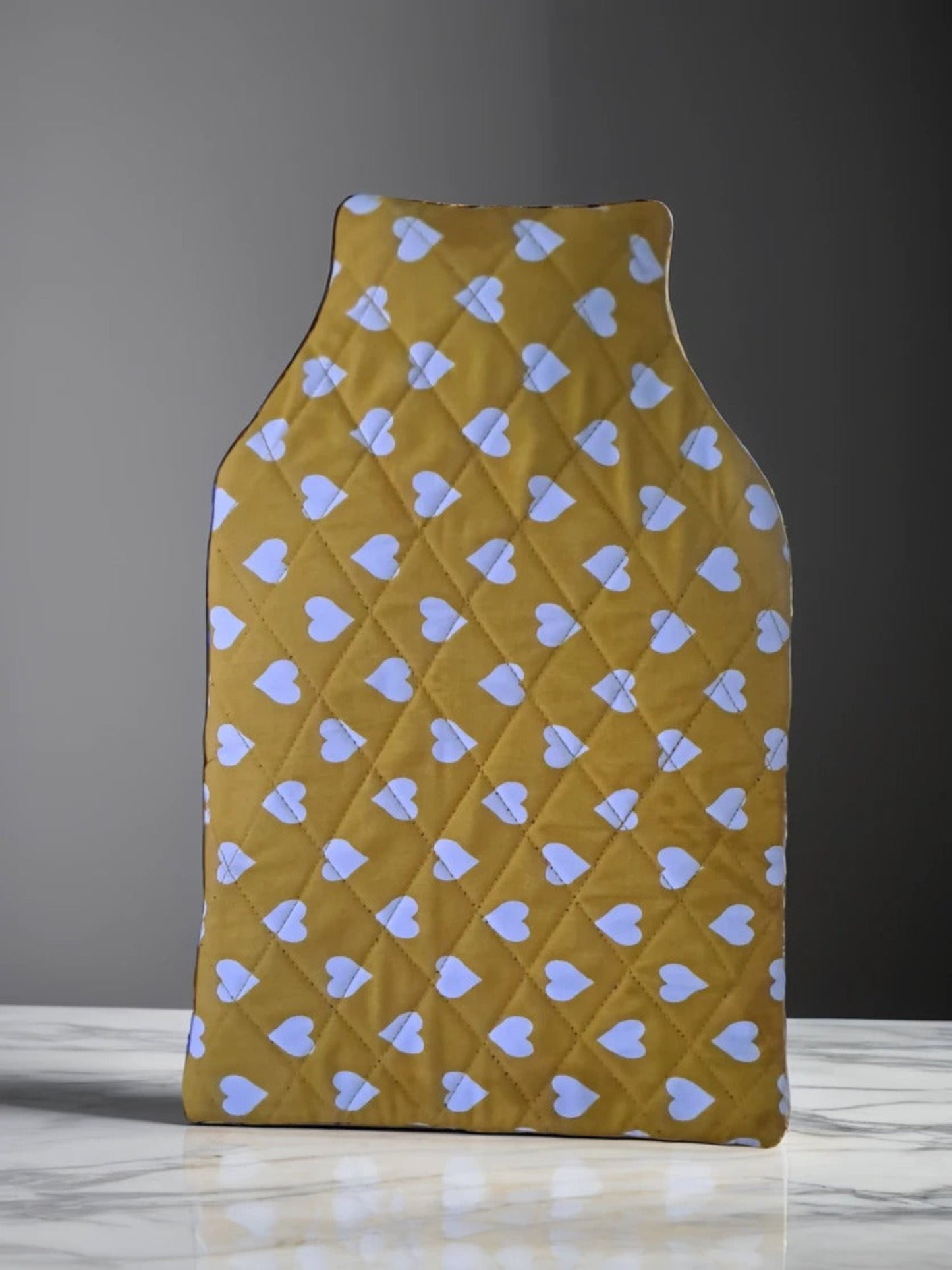 Hot Water Bag case (White Heart)