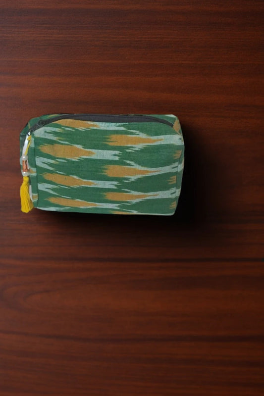 Handmade Travel Pouch – Multipurpose & Stylish Organizer (Green)