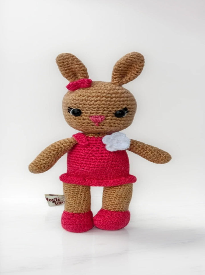 Handmade Crochet Girl Rabbit – A Bundle of Cuteness (Pink Dress)