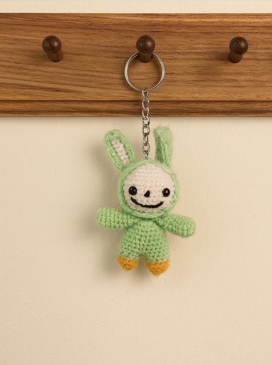 Handmade Crochet Labubu Keychain – Cute & Quirky Charm