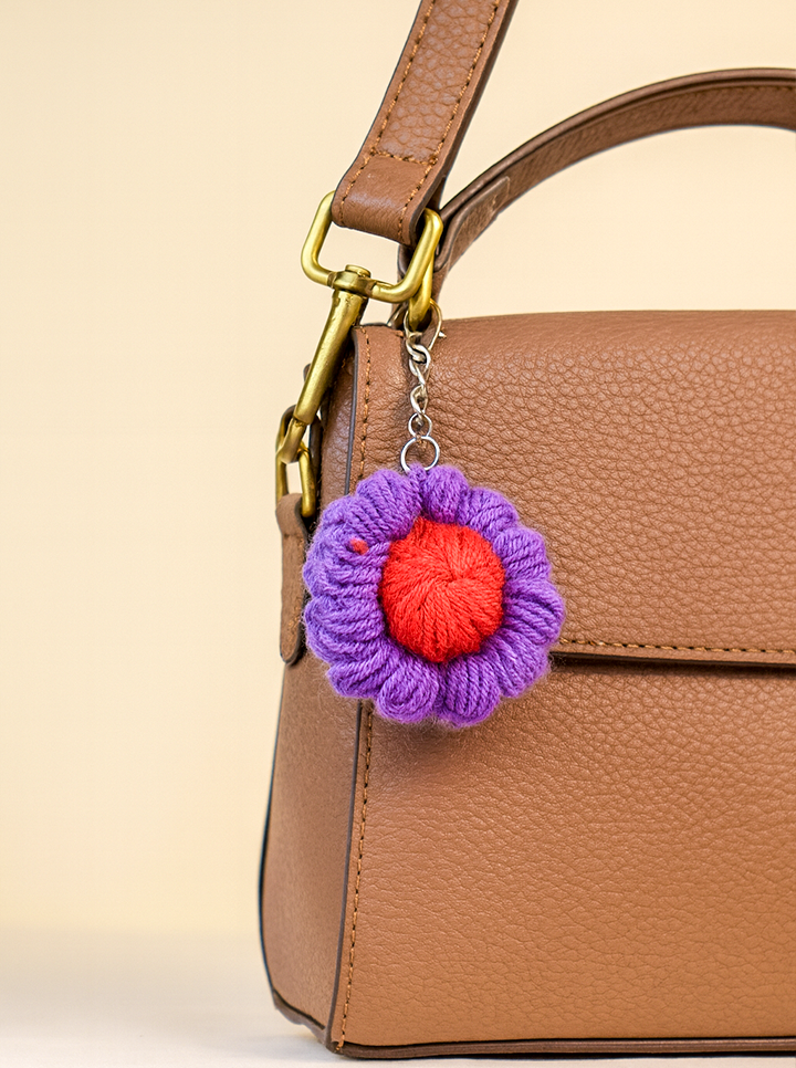 Handmade Crochet Flower Keychain – Cute & Stylish Charm