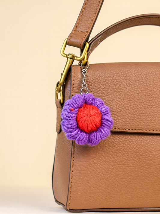 Handmade Crochet Flower Keychain – Cute & Stylish Charm