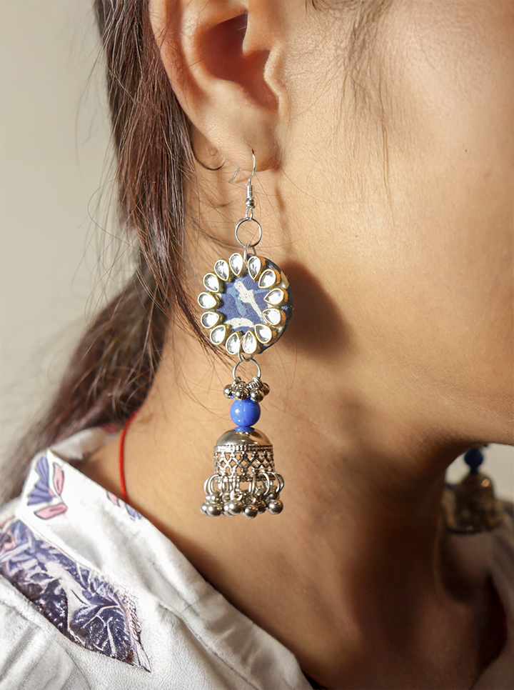 Handmade Blue Earrings – Elegant & Stylish Accessory