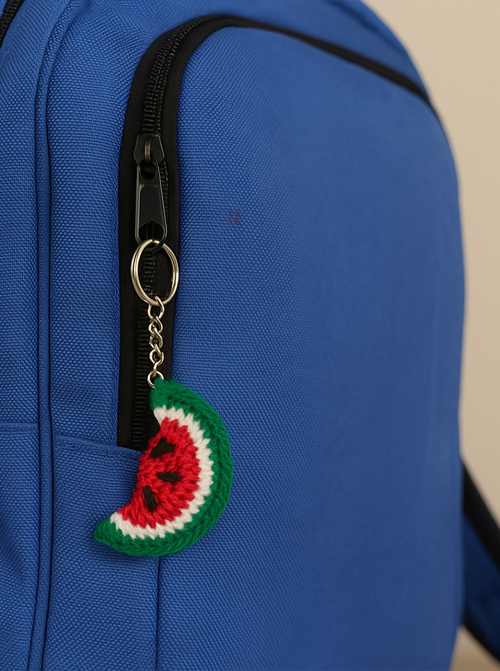 Handmade Crochet Watermelon Keychain – Fun & Refreshing Charm