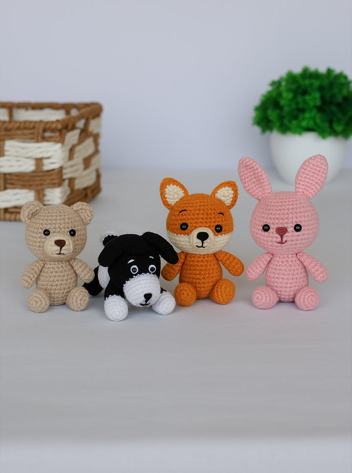 Handmade Big Crochet Doggy (Black And White)