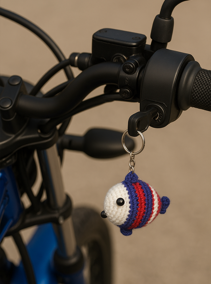Handmade Crochet Fish Keychain – Cute & Colorful Accessory
