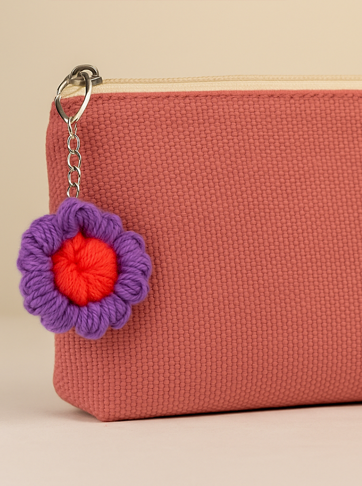 Handmade Crochet Flower Keychain – Cute & Stylish Charm