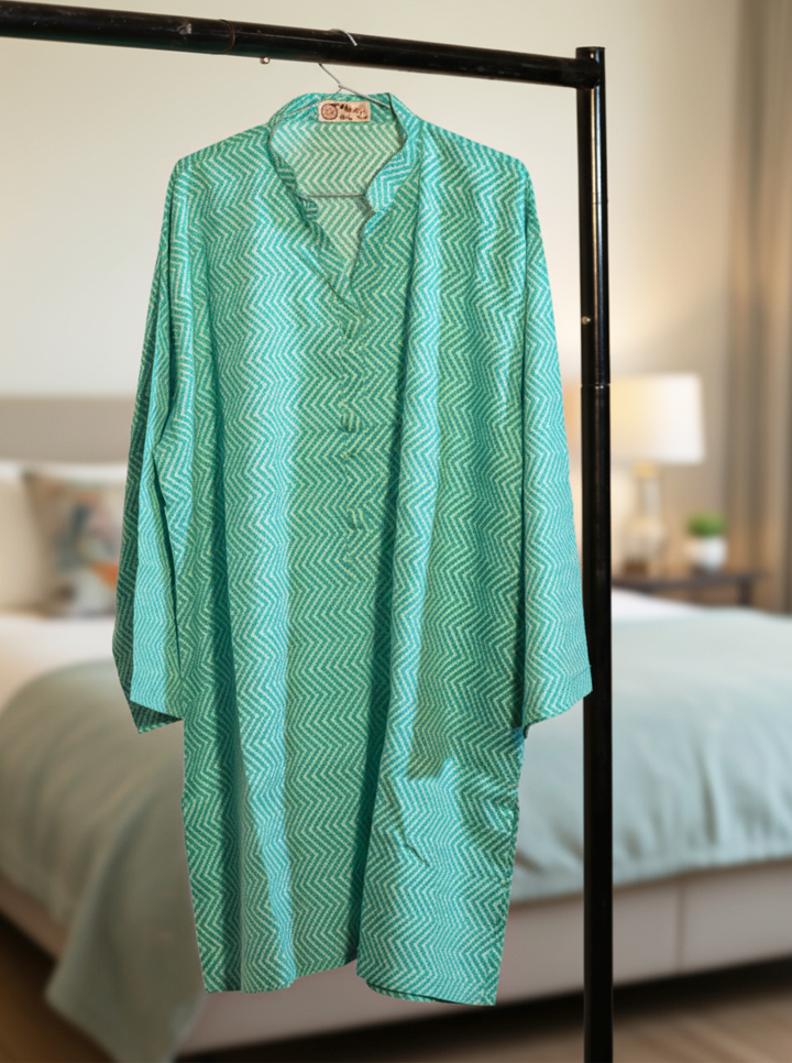 Elegant Sea Blue Kurti – Comfortable & Stylish