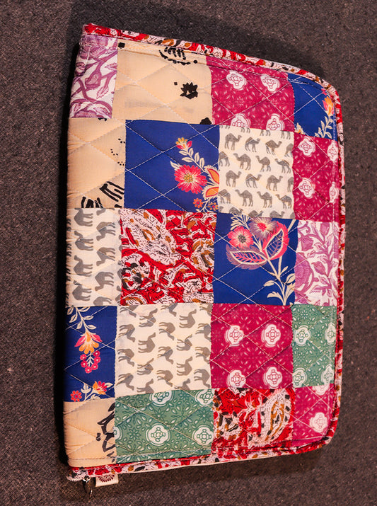 Handmade Multicolour Fabric Folder – Organize with Artful Charm