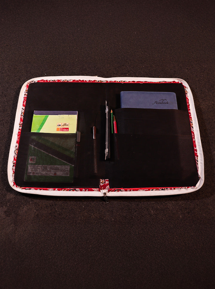 Handmade Multicolour Fabric Folder – Organize with Artful Charm