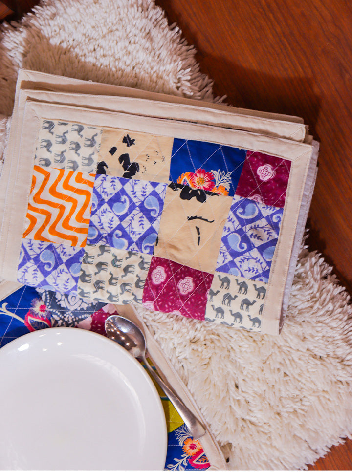 Handmade Patchwork Table Mat & Runner Set