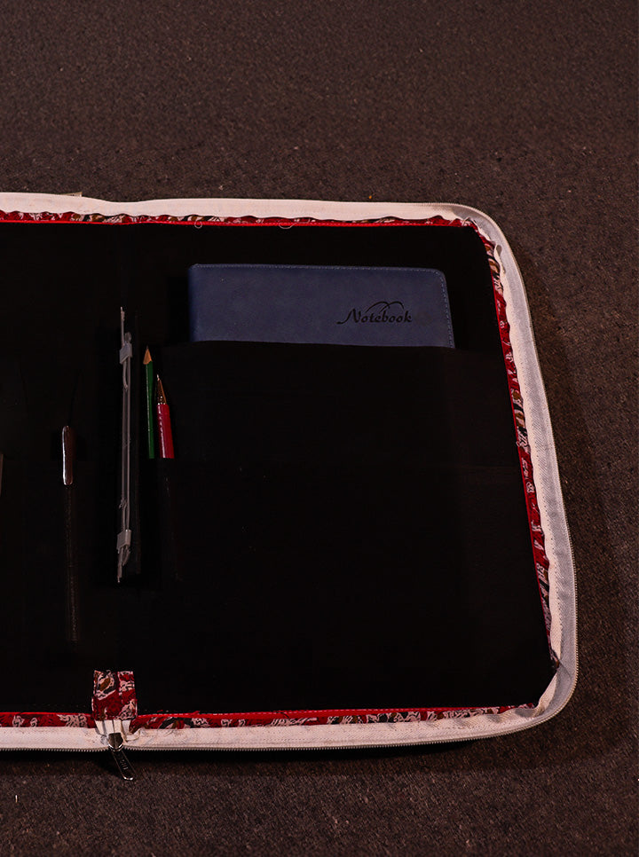 Handmade Multicolour Fabric Folder – Organize with Artful Charm