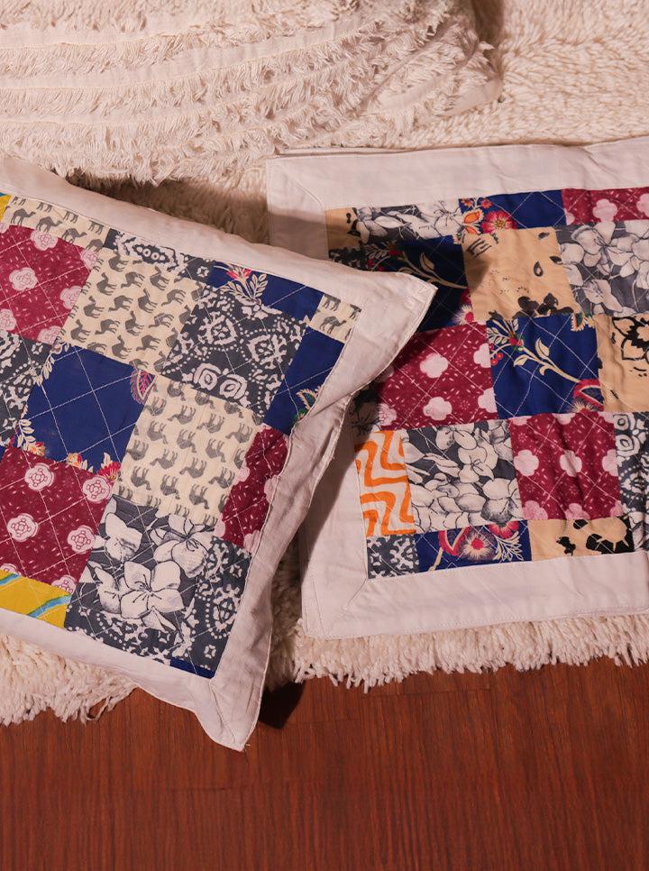 Handmade Multicolour Cushion Cover – Set of 6