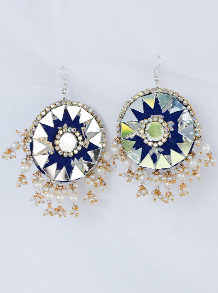 Handmade Embroidered Earrings – Bohemian Elegance