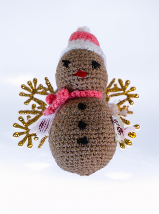 Handmade Crochet Snowman – Cozy & Adorable Winter Decor