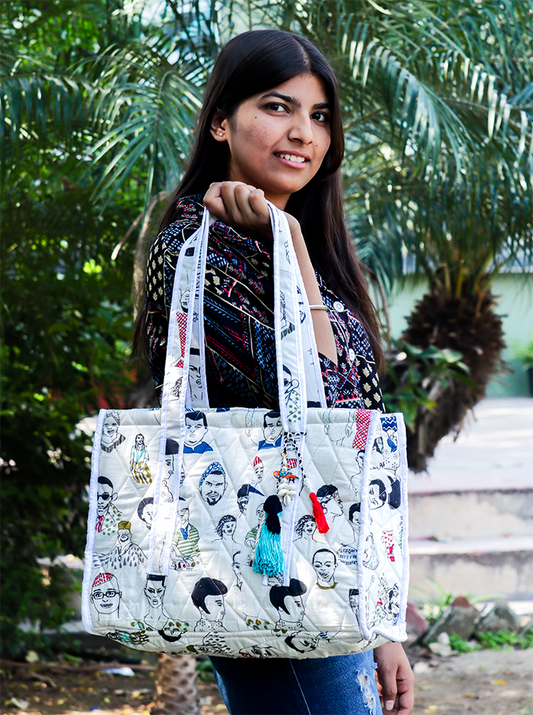 Handmade White Bag Combo – Elegant & Versatile