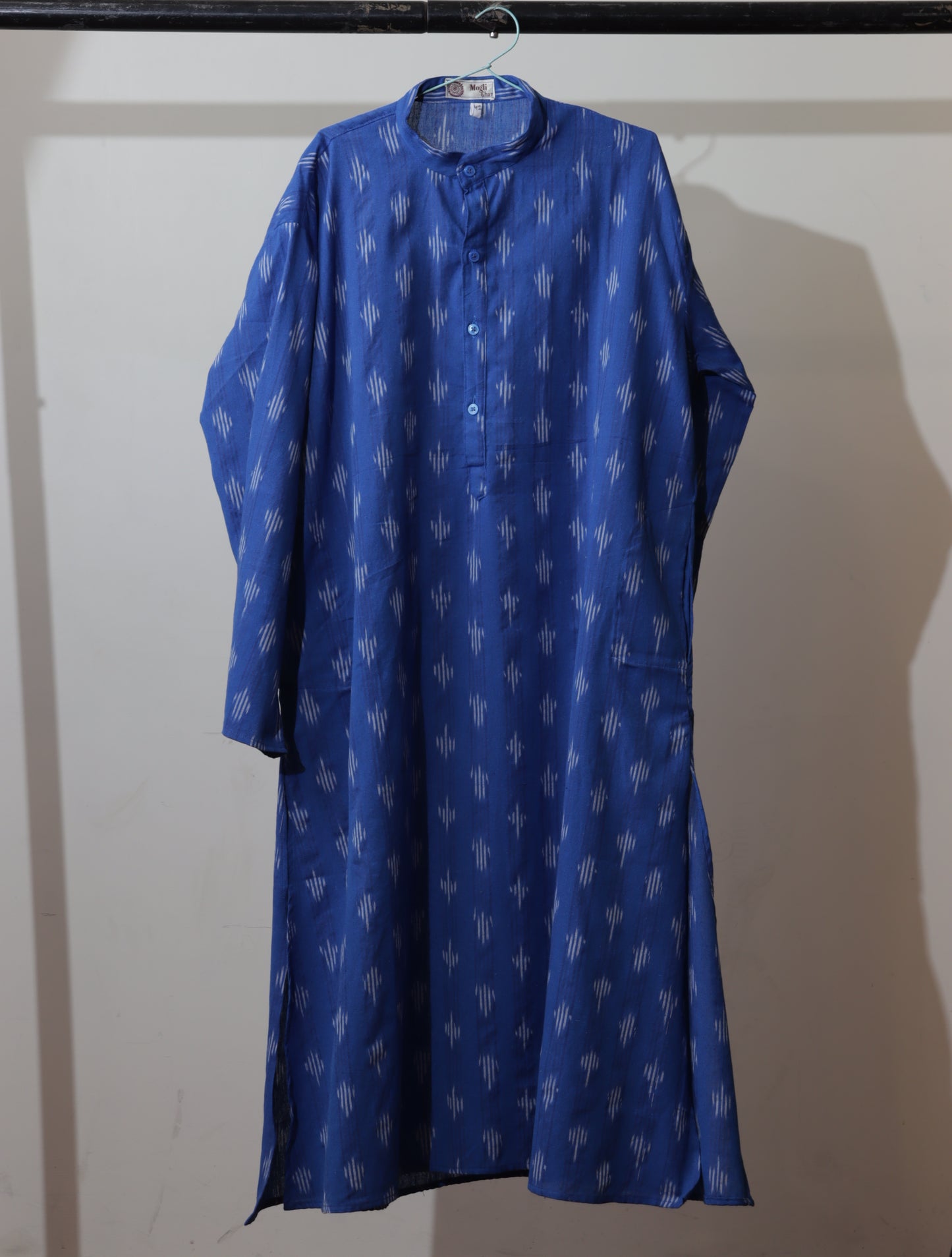 Handcrafted Blue Ikat Cotton Women’s Kurti