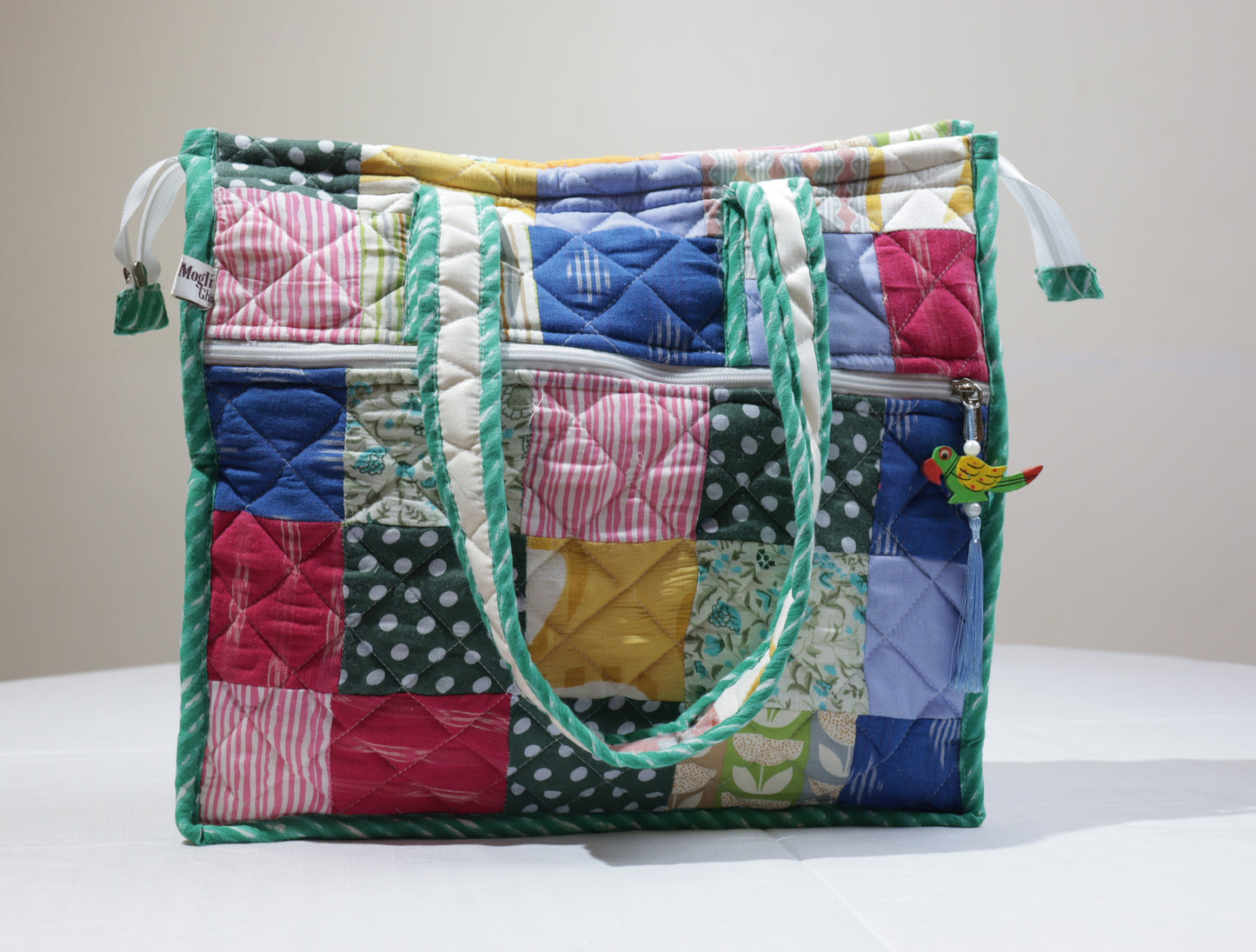 Handmade Patchwork Fabric Carry Bag