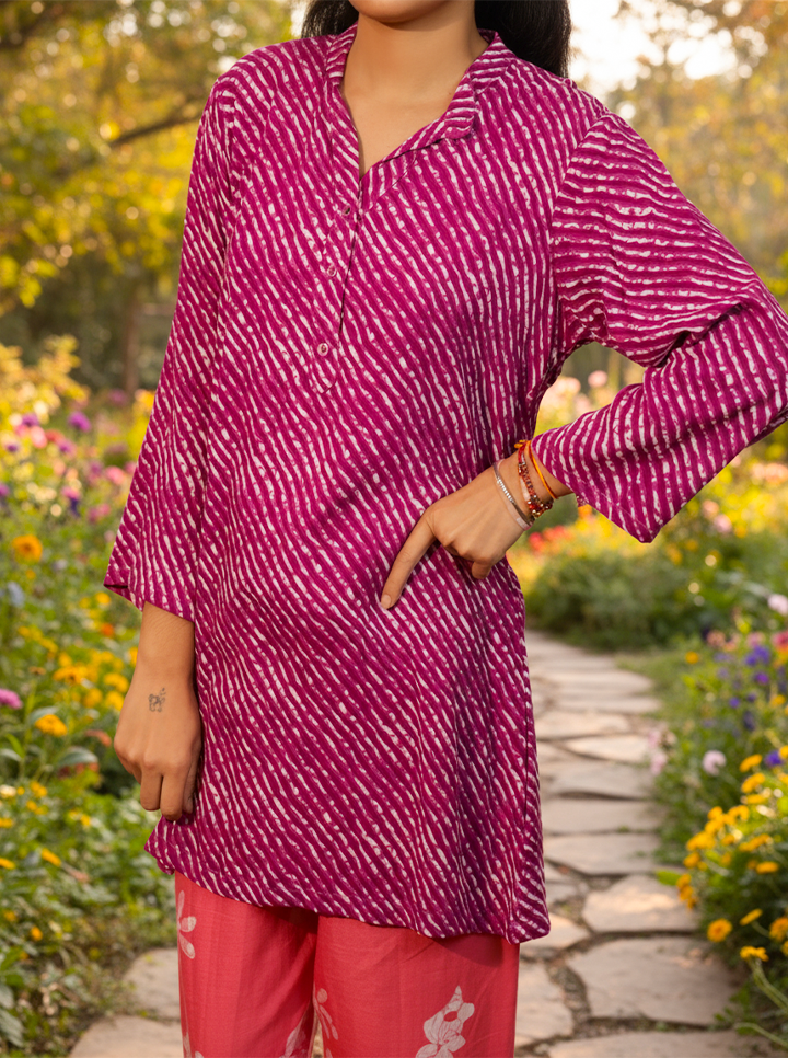 Magenta Handcrafted Kurti