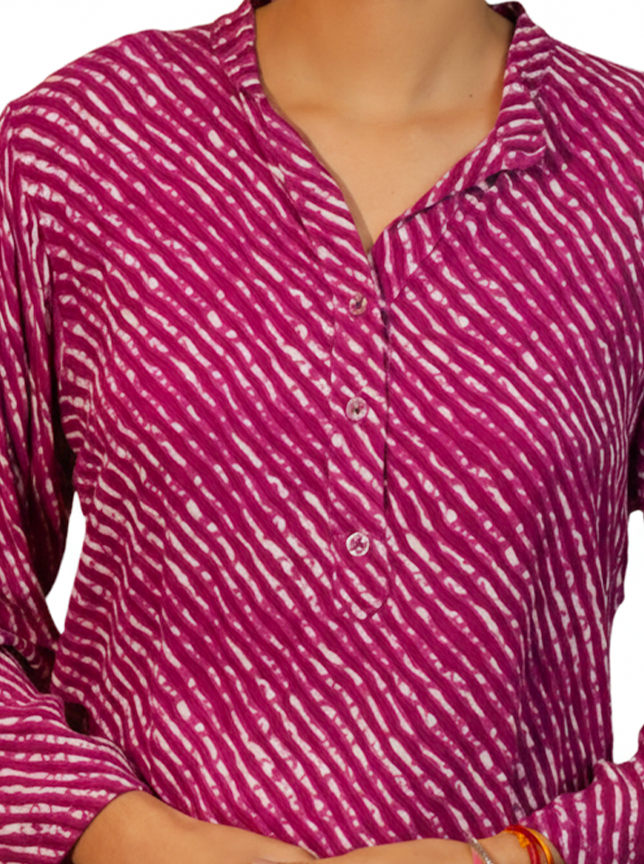 Magenta Handcrafted Kurti