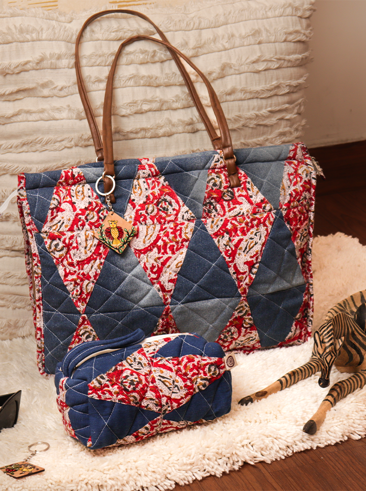 Handmade Patchwork Bag Set