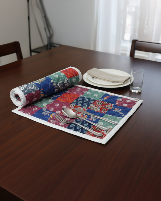 Handmade Patchwork Table Mat & Runner Set