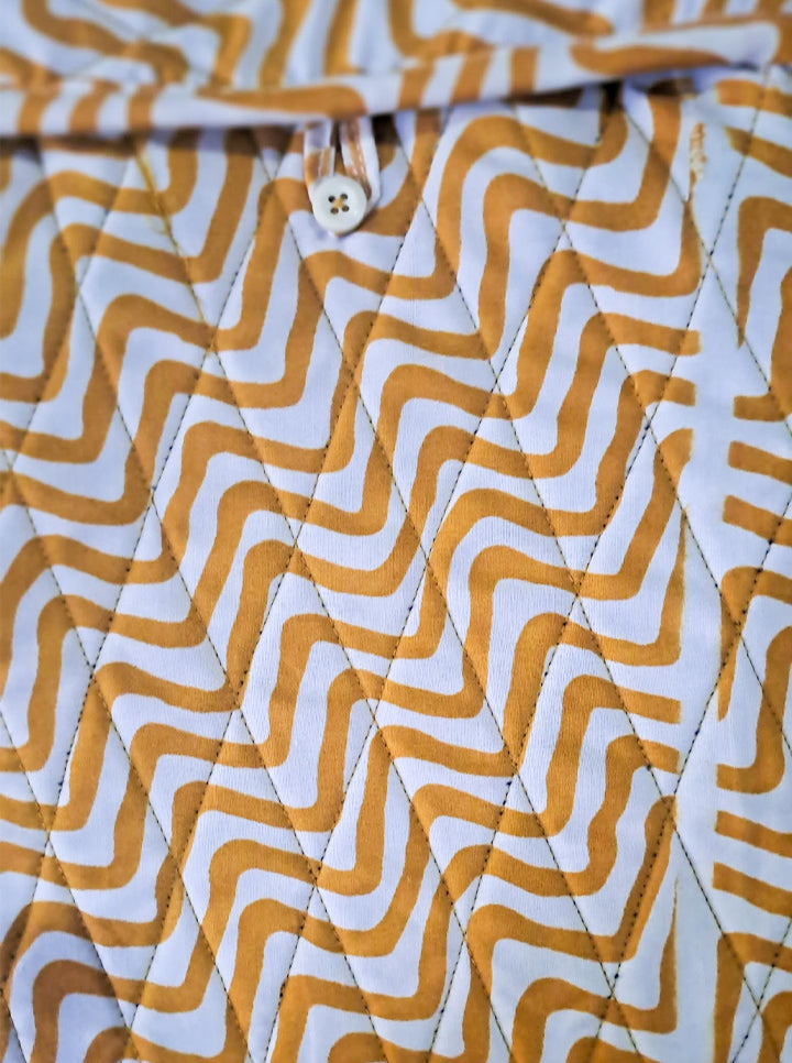Cotton Hot Water Bottle Cover (Yellow Lining)