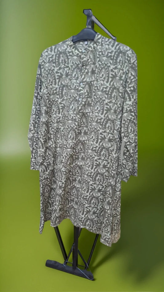 Handcrafted Cotton Ikat Kurta