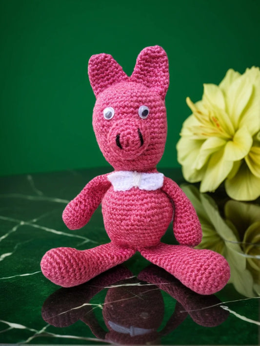 Handmade Crochet Peppy Pig – Cute & Cuddly