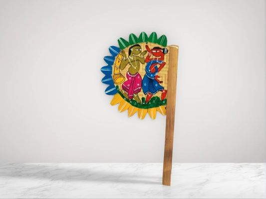 Pattachitra Hand-Painted Bamboo Hand Fan