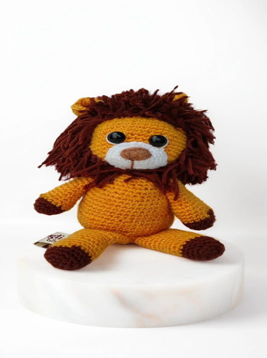 Handmade Crochet Lion – Your Cuddly Jungle Buddy!