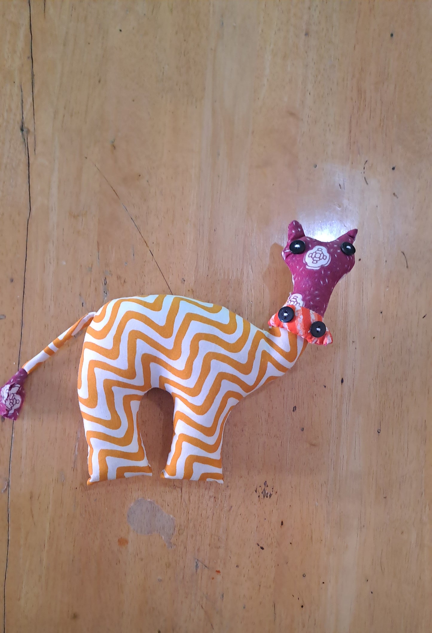 Hand made  cloth toy( cow)