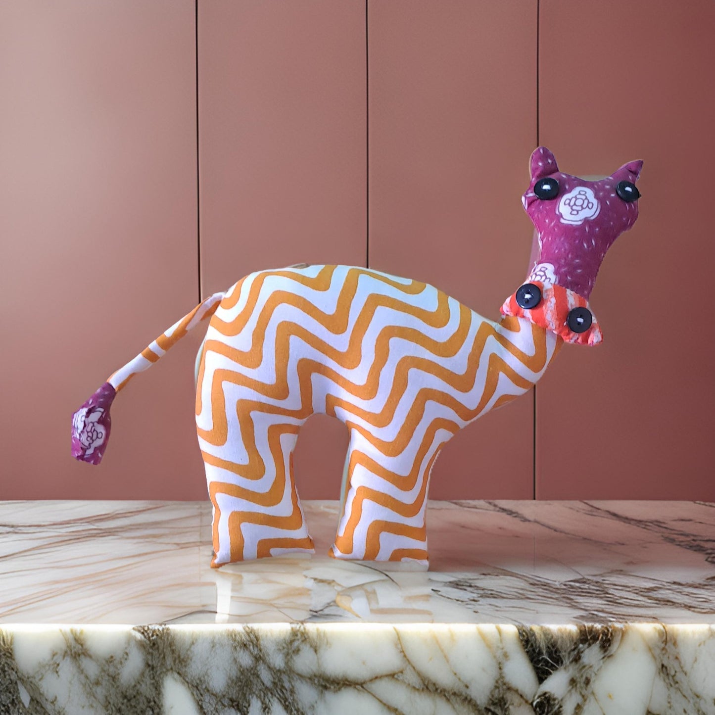 Hand made  cloth toy( cow)