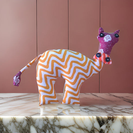 Hand made  cloth toy( cow)