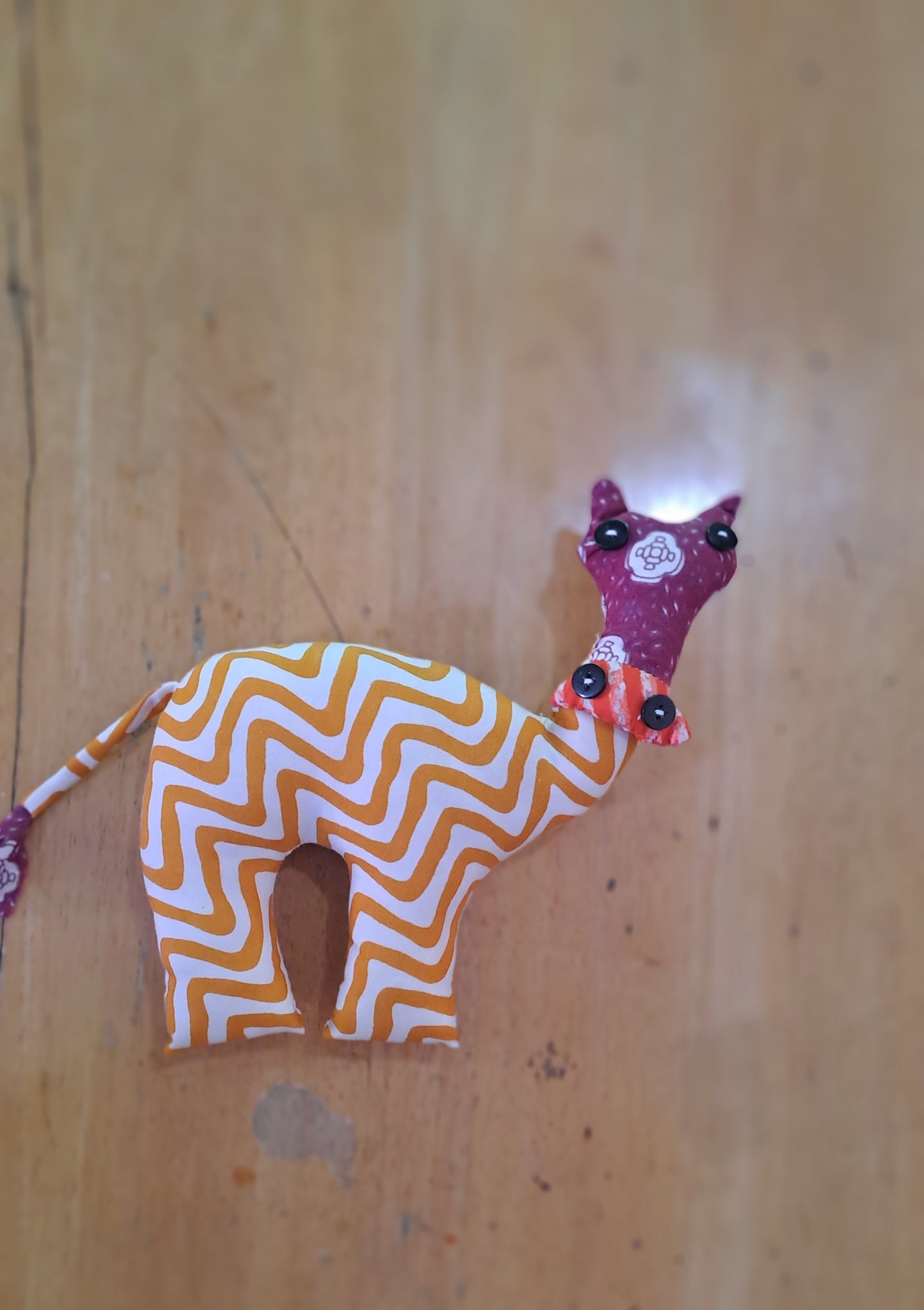 Hand made  cloth toy( cow)