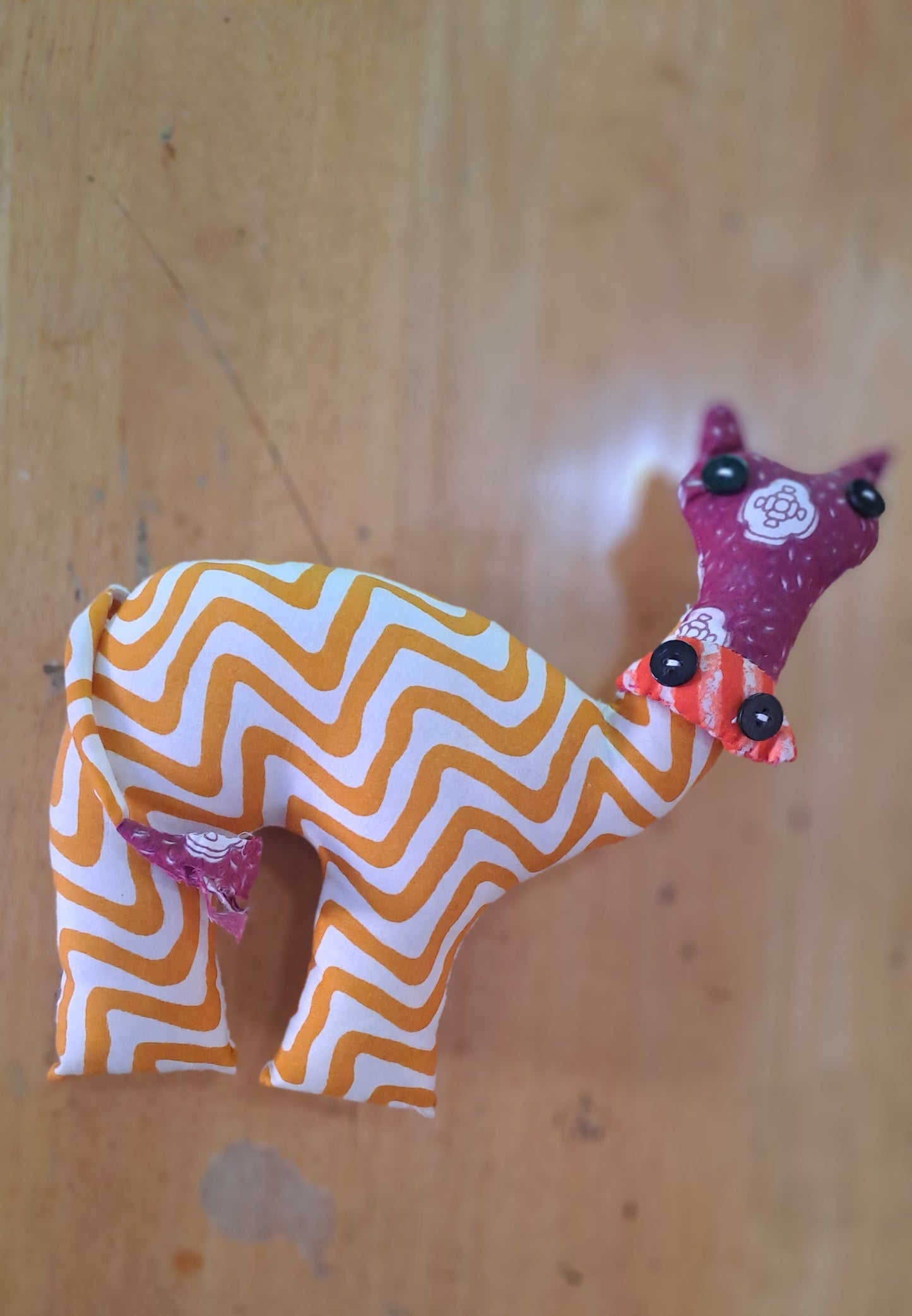 Hand made  cloth toy( cow)