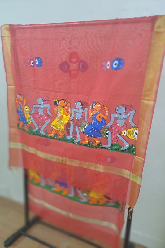 Handmade Pattachitra Dupatta