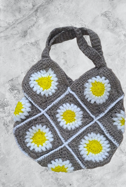 Handmade Wool Crochet Bag – Stylish & Unique