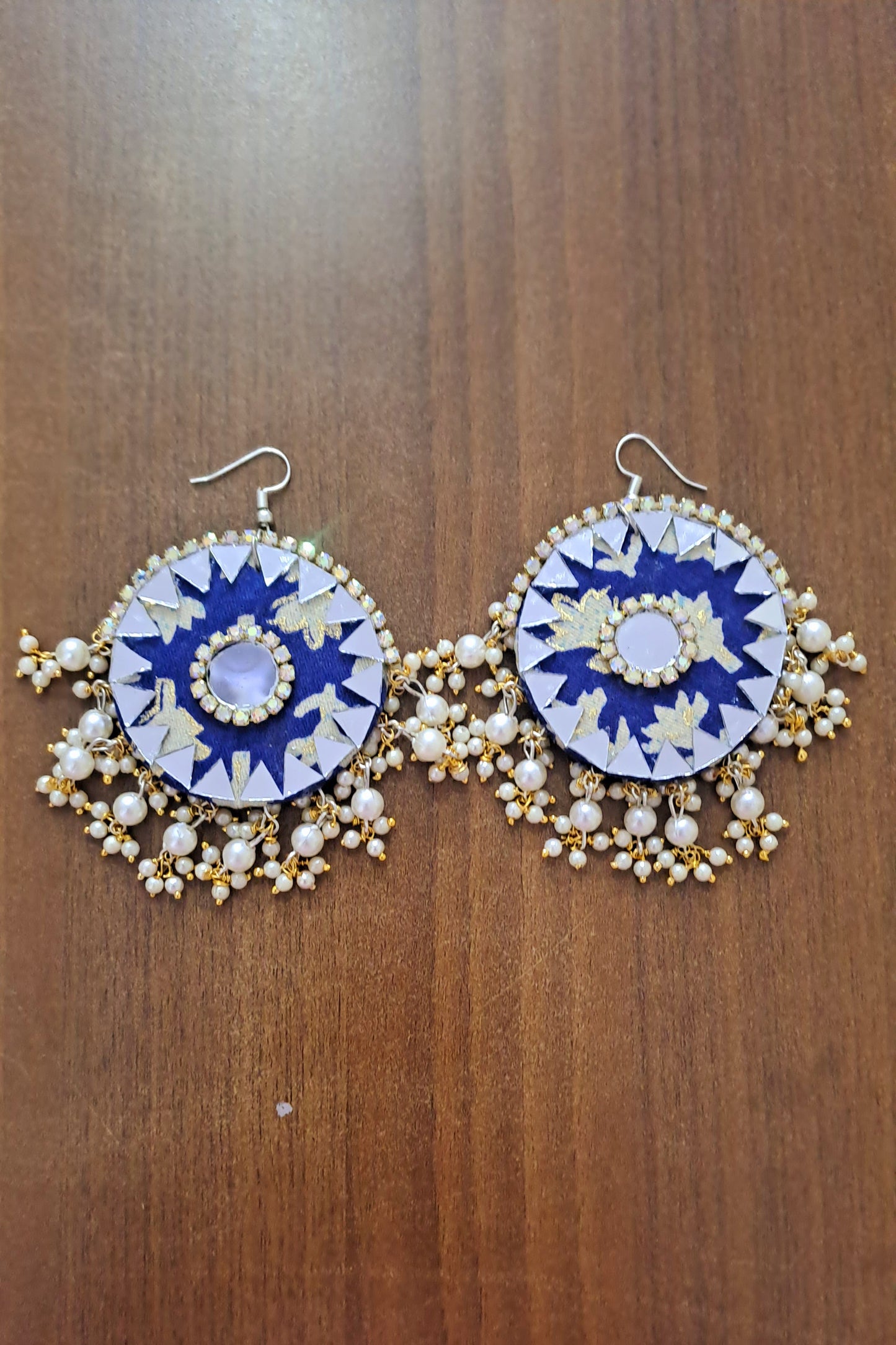 Handmade Embroidered Earrings – Bohemian Elegance