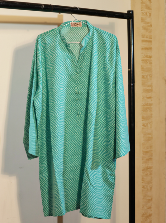 Elegant Sea Blue Kurti – Comfortable & Stylish