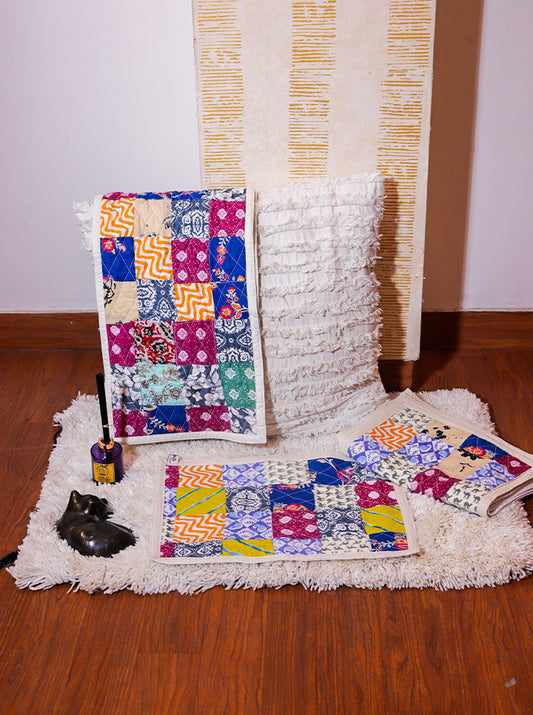 Handmade Patchwork Table Mat & Runner Set
