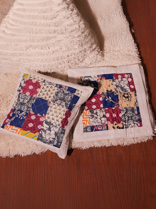 Handmade Multicolour Cushion Cover – Set of 6