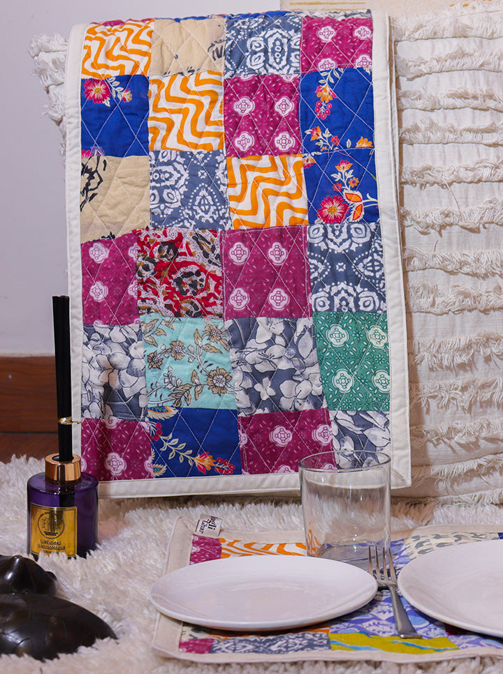 Handmade Patchwork Table Mat & Runner Set