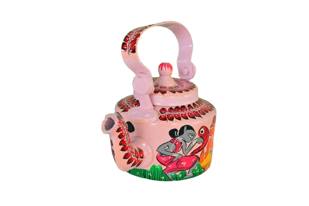 Hand-Painted Traditional Kettle – Folk Art Design