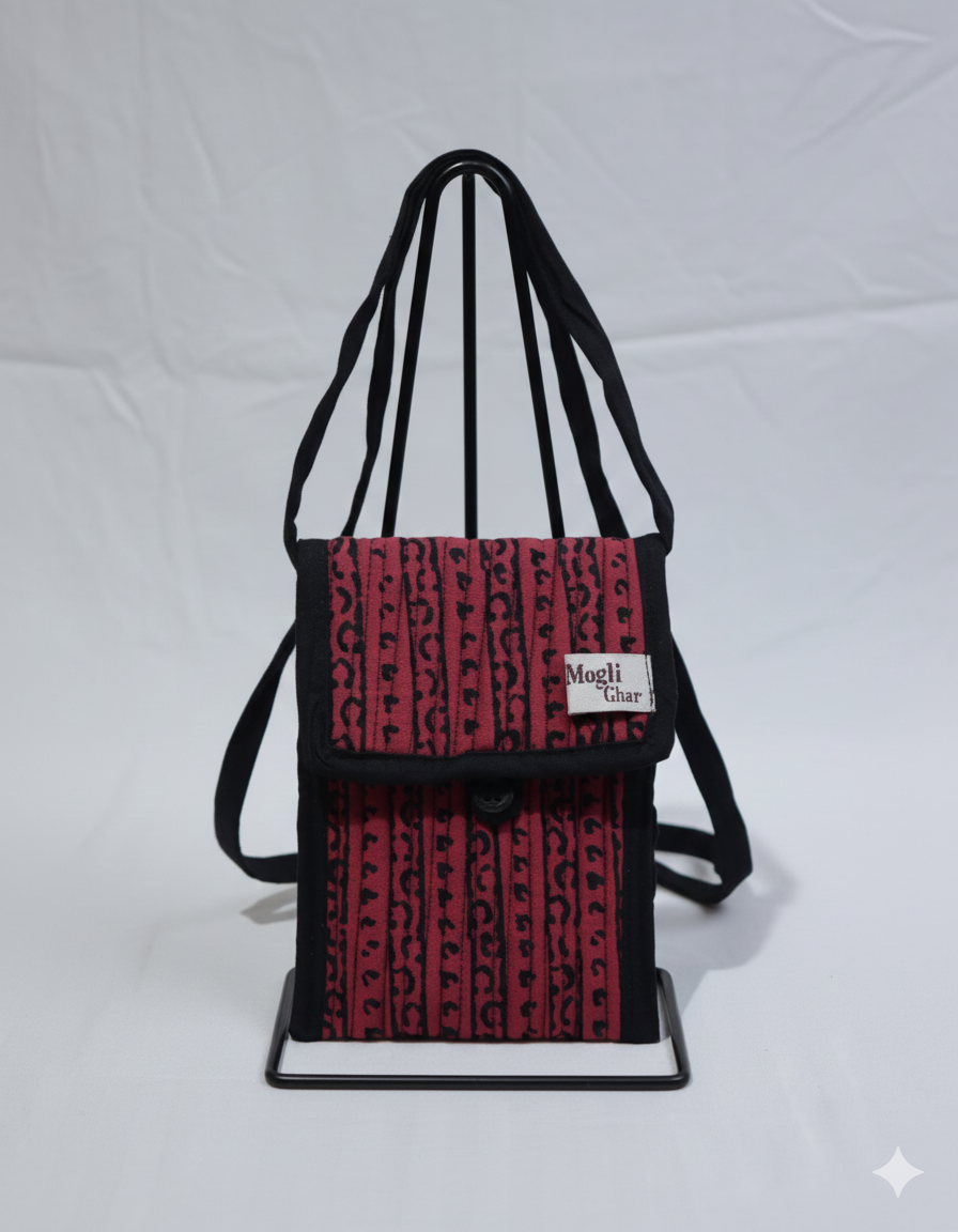 Fabric Mobile Sling Purse for Women – Lightweight & Stylish