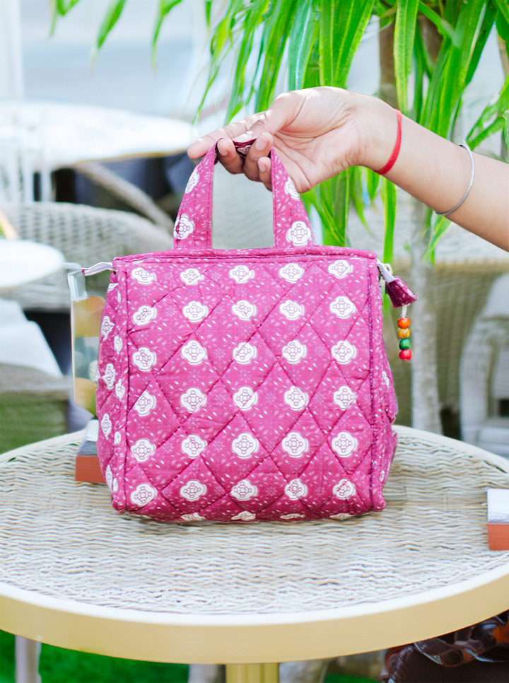 Handmade Handbag – Stylish & Eco-Friendly Tote/Lunch Box Carry Bag