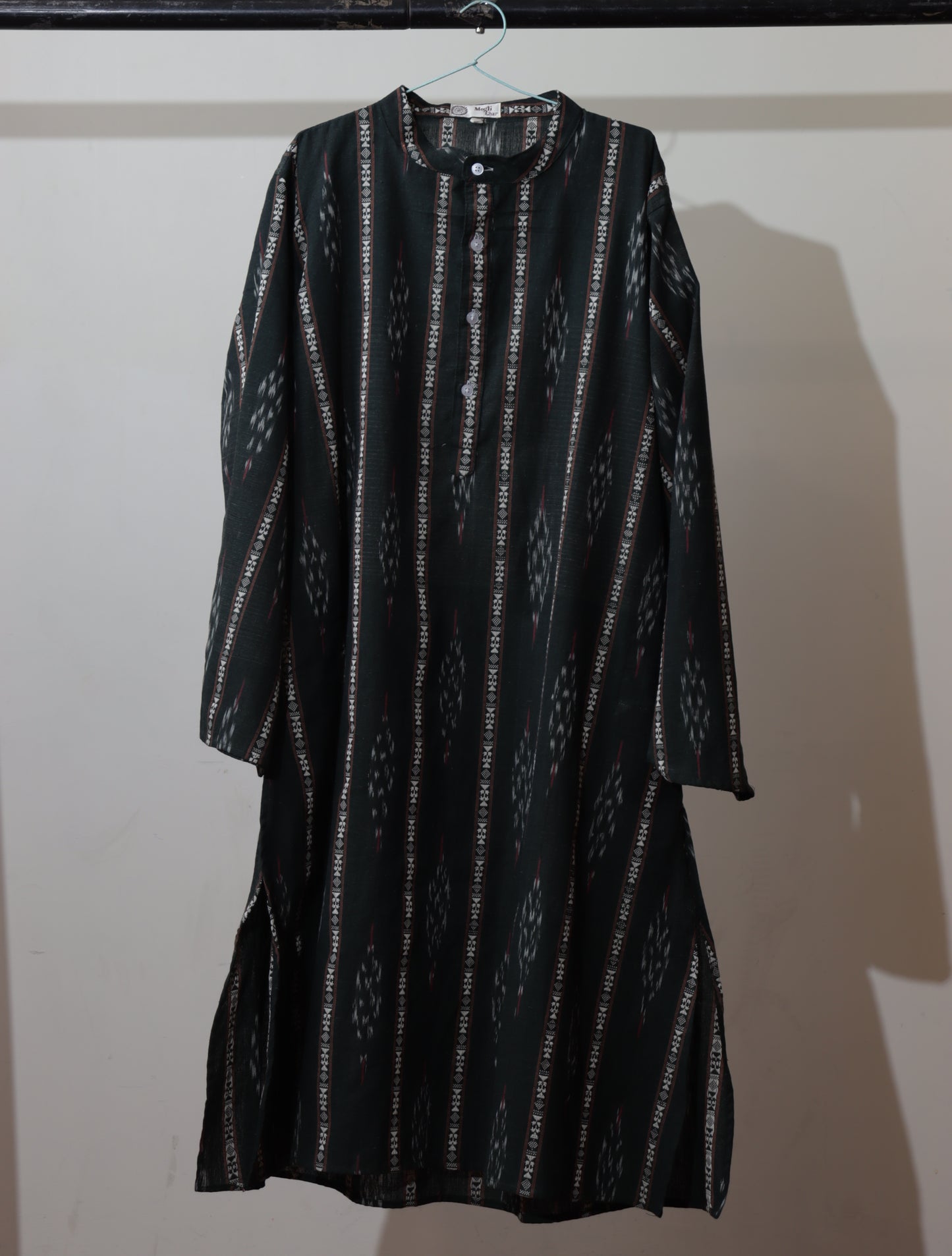 Handmade Black Ikat Kurti