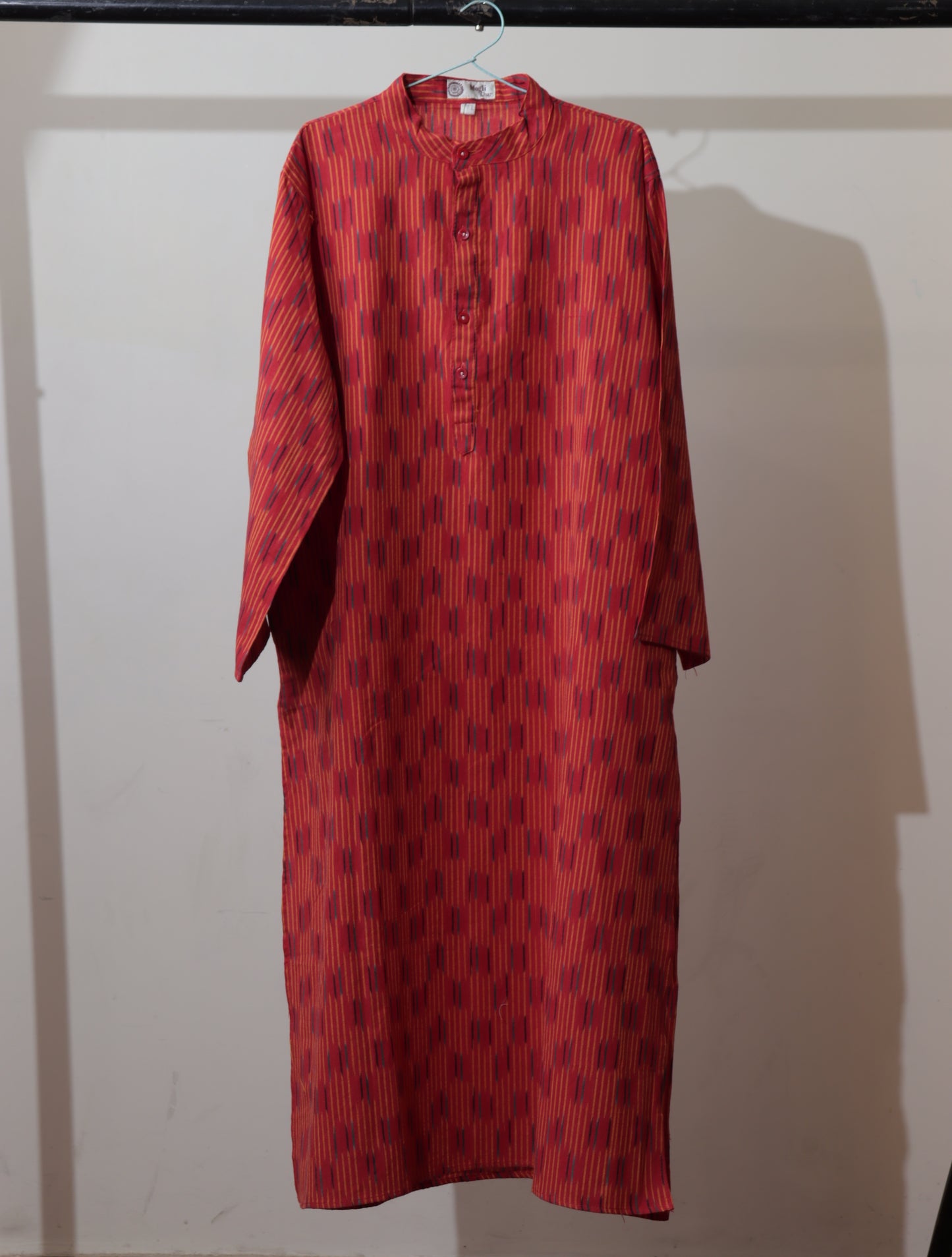 Handcrafted Red Ikat Cotton Women’s Kurti