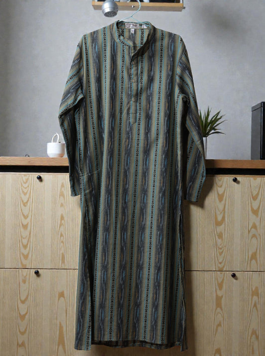 Handmade Grey Ikat Cotton Kurti – Women