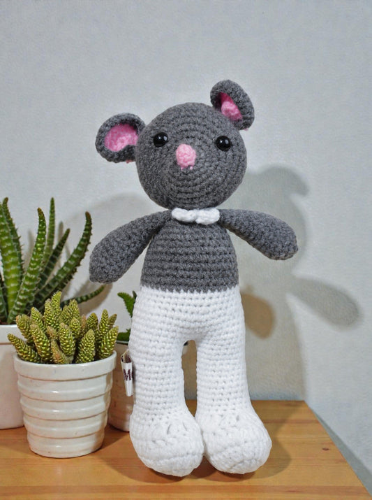 Handmade Crochet Mouse Doll